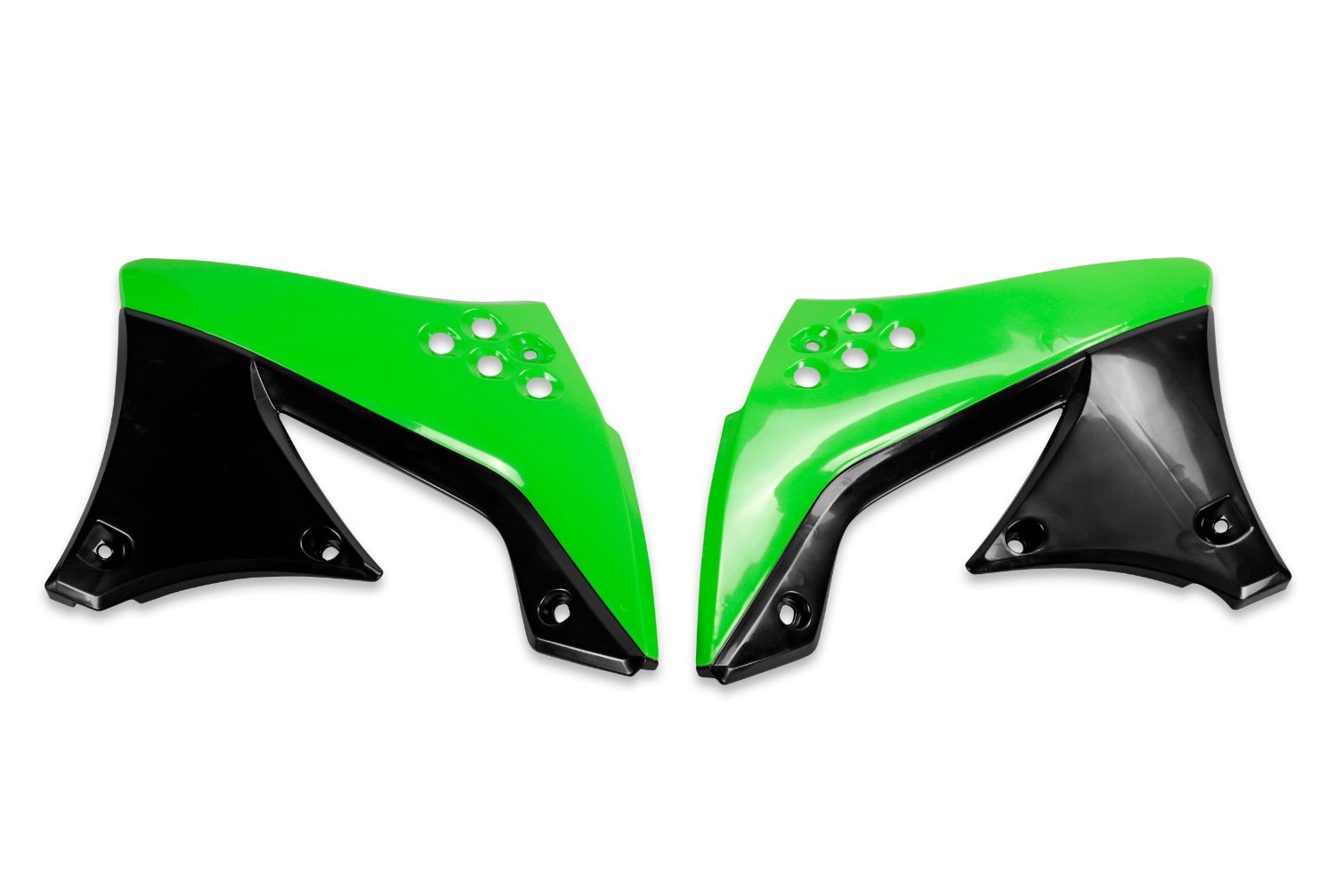 Kühlerverkleidungen Kawasaki KX 450 F (09-11) grün und schwarz* KA03799-999