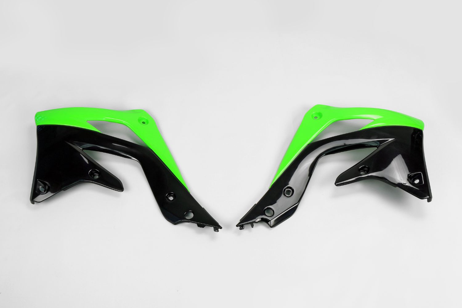 Kühlerverkleidungen Kawasaki KX 450 F (12-15) schwarz und grün* KA04719-999