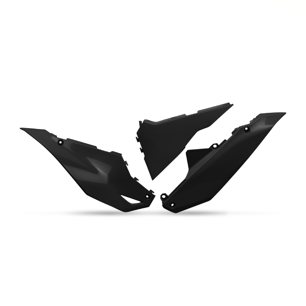 Seitliche Startnummerntafeln Kawasaki KX 250 F (25-26) schwarz KA04762-001