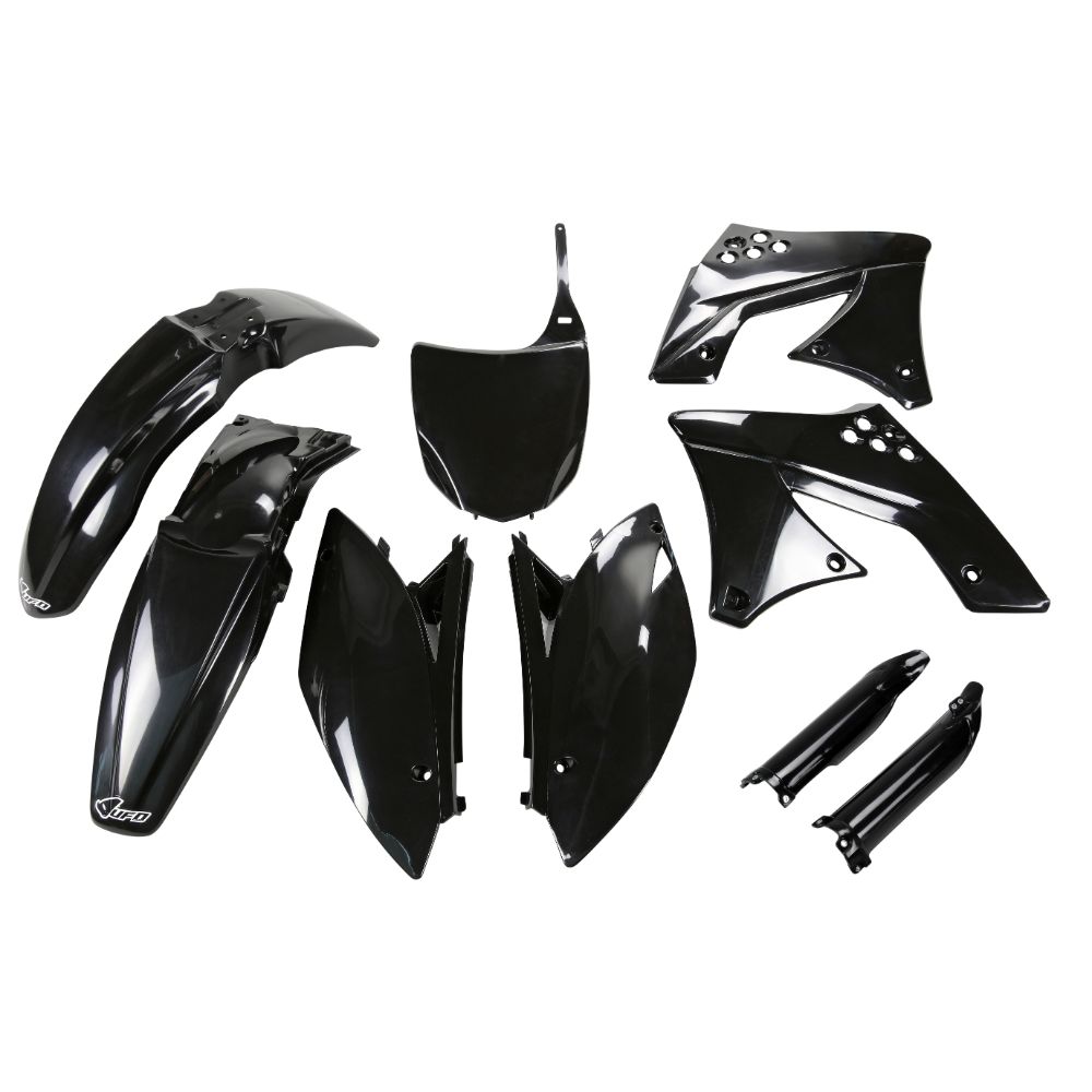 Kunststoff-Kit Kawasaki KX 250 F (09-12) - farbe schwarz KAKIT212F-001