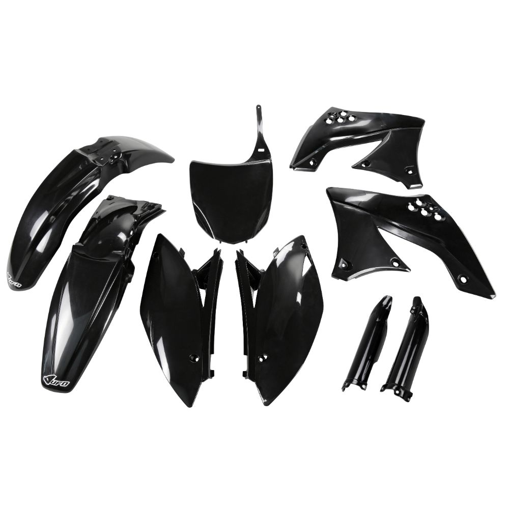 Kunststoff-Kit Kawasaki KX 450 F (09-11) - farbe schwarz KAKIT213F-001