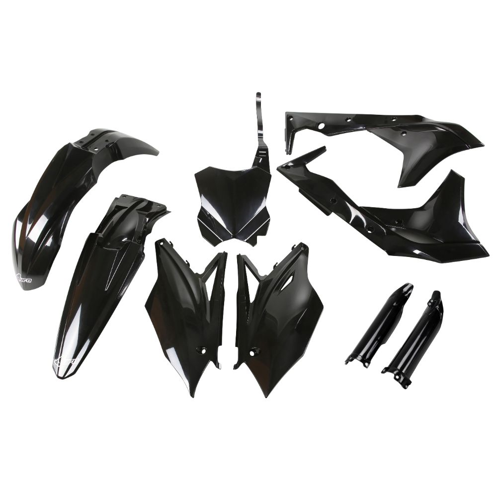 Kunststoff-Kit Kawasaki KX 250 F (17) - farbe schwarz KAKIT224F-001
