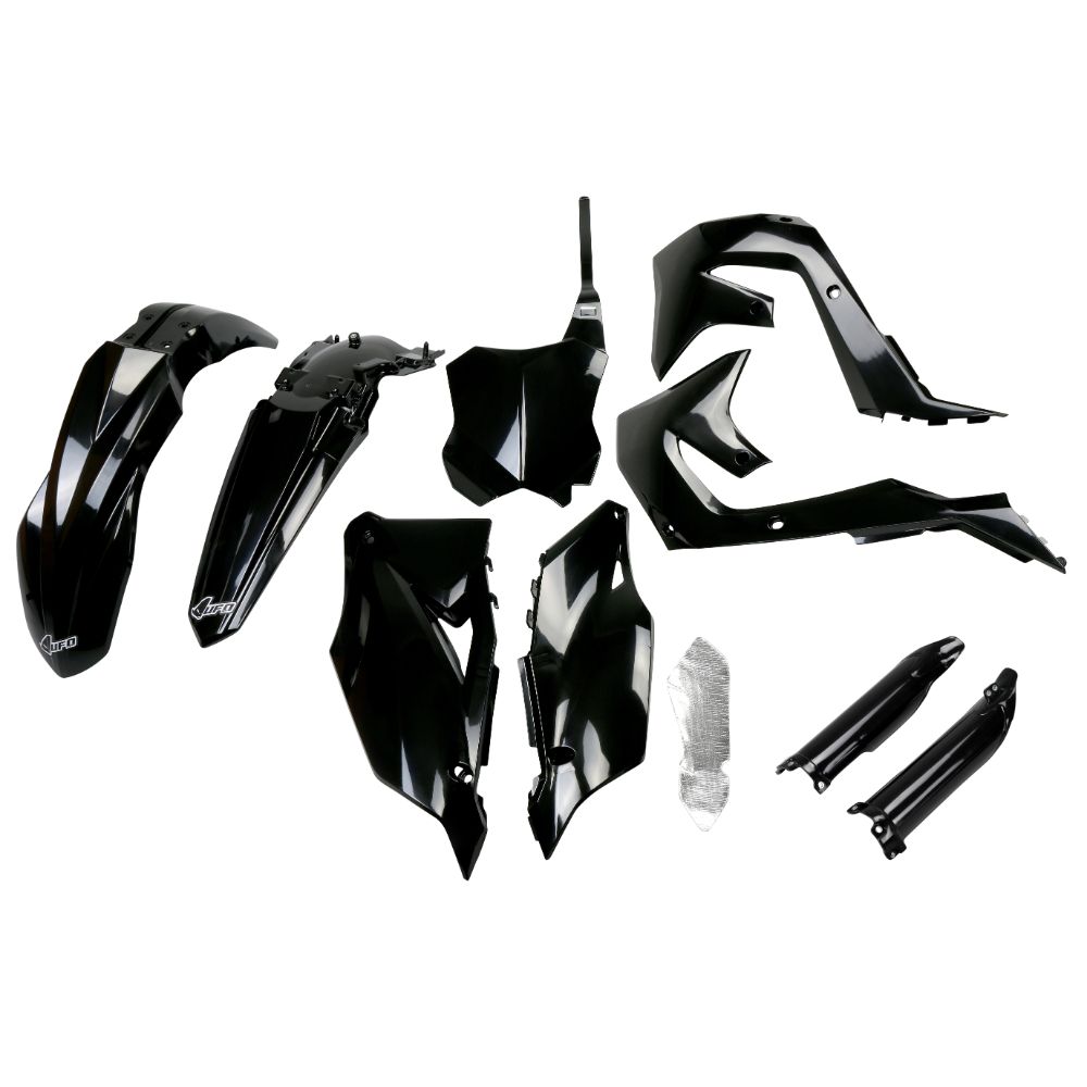 Kunststoff-Kit Kawasaki KX 450 F (19-23) - farbe schwarz KAKIT227F-001