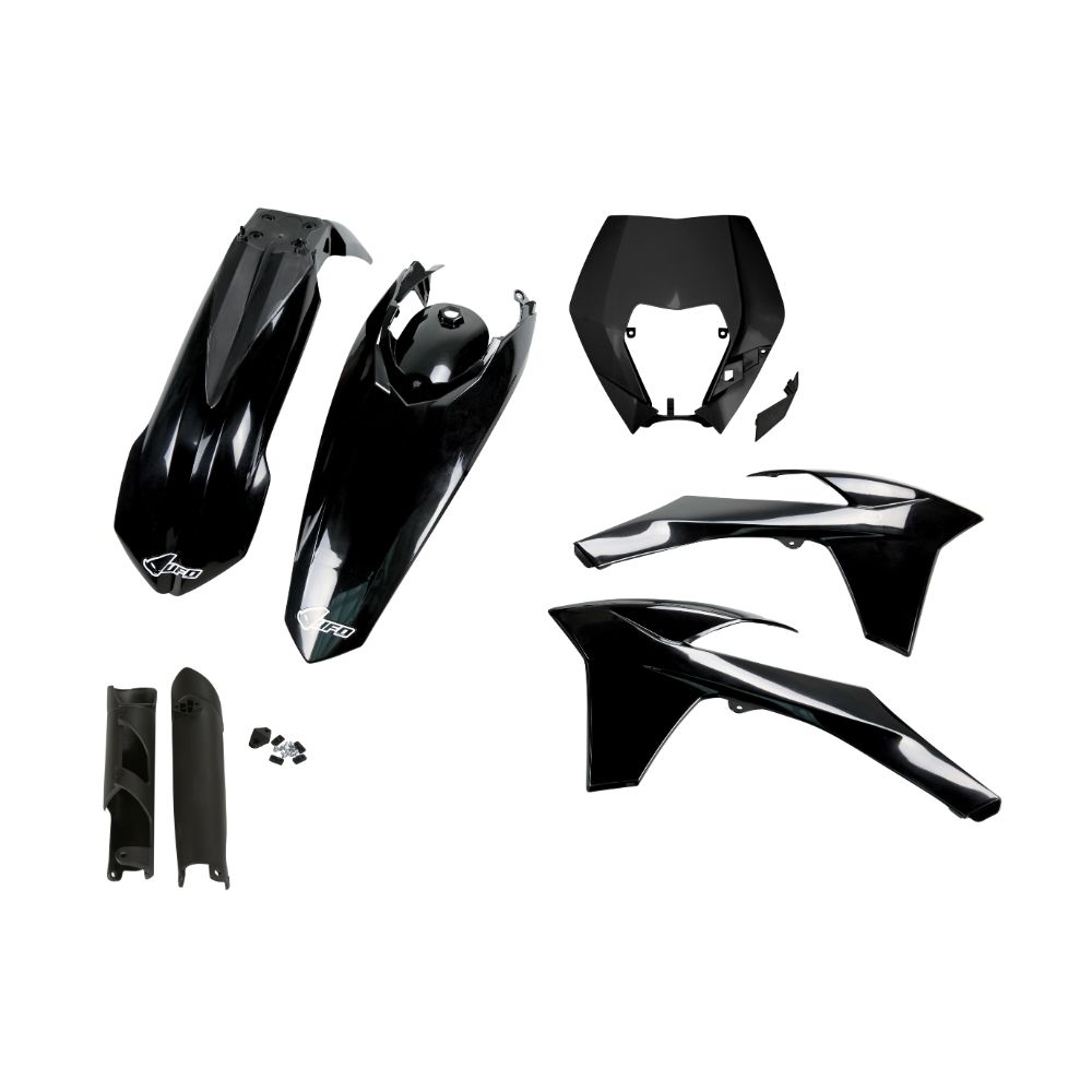 Kunststoff-Kit KTM 125 EXC (12-13) - farbe schwarz KTKIT521F-001