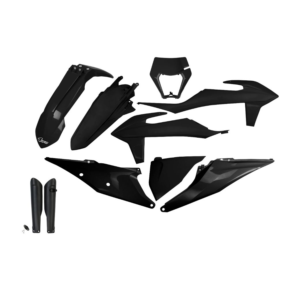 Kunststoff-Kit KTM 500 EXC-F (20-23) - farbe schwarz KTKIT527F-001