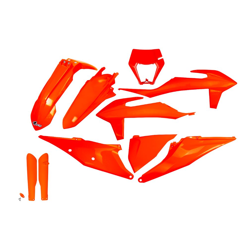 Kunststoff-Kit KTM 500 EXC-F (20-23) - farbe neonorange KTKIT527F-FFLU