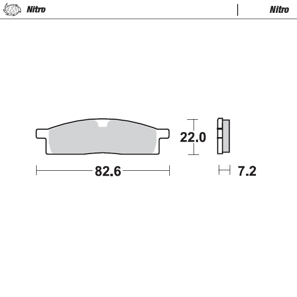 Bremsbeläge Moto Master Yamaha YZ 85 (02-25) vorne nitro MM-091221