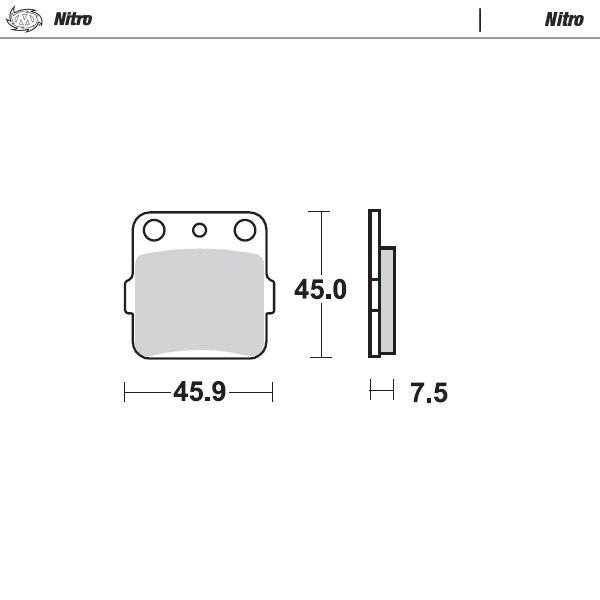 Bremsbeläge Moto Master Yamaha YZ 65 (18-25) hinten nitro MM-091421