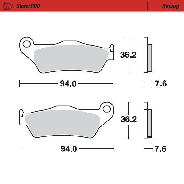 Bremsbeläge Moto Master Gasgas 85 MC (21-25) vorne racing MM-093011