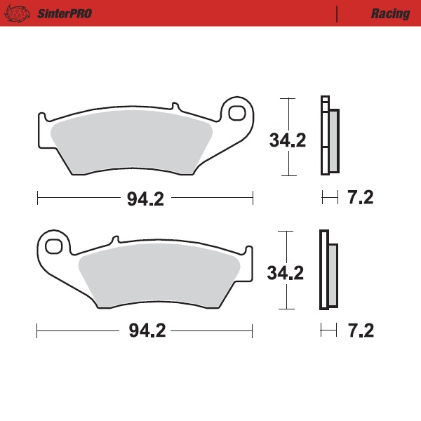 Bremsbeläge Moto Master Beta RR 498 (12-14) vorne racing MM-093411
