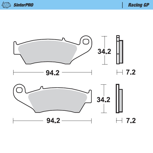 Bremsbeläge Moto Master Honda CRF 450 X (05-16) vorne GP MM-093412