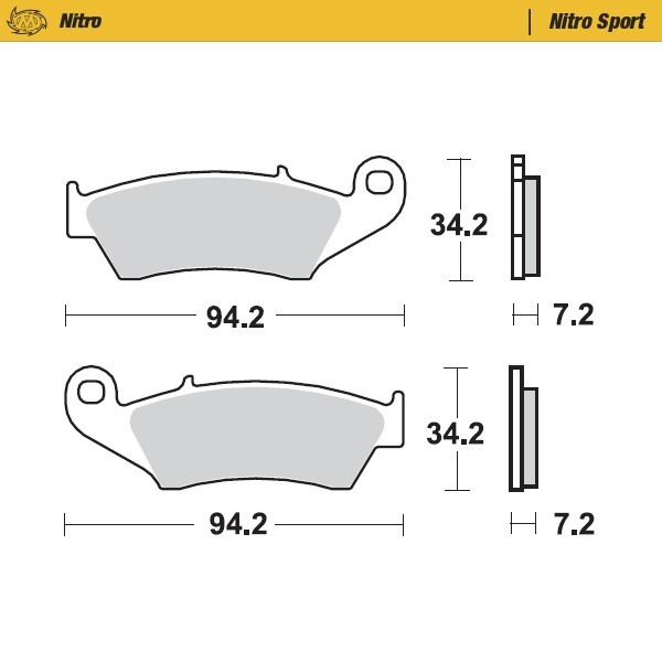 Bremsbeläge Moto Master Suzuki RM 250 (96-12) vorne nitro MM-093422