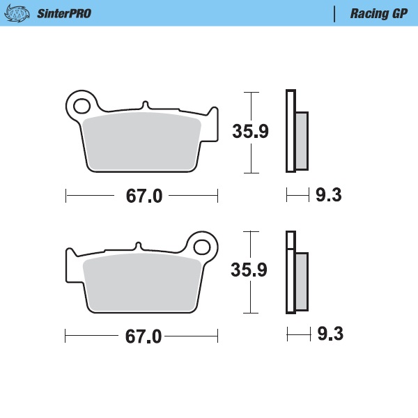 Bremsbeläge Moto Master Beta RR 390 (15-25) hinten GP MM-094512