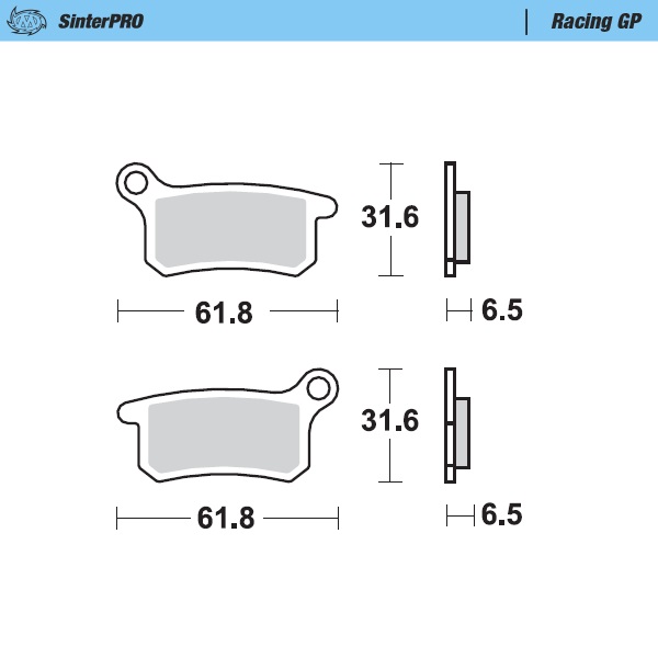Bremsbeläge Moto Master KTM 65 SX (02-22) vorne GP MM-094612