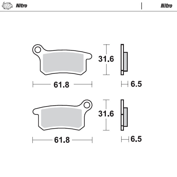 Bremsbeläge Moto Master Husqvarna 65 TC (17-22) vorne nitro MM-094621