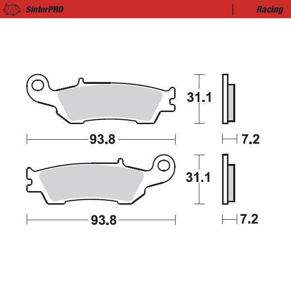 Bremsbeläge Moto Master Fantic 125 XE (21-22) vorne racing MM-094911
