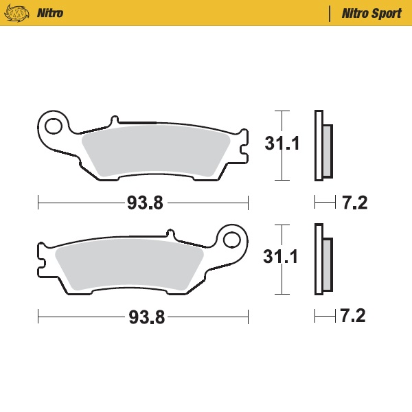 Bremsbeläge Moto Master Yamaha YZ 250 F (07-20) vorne nitro MM-094922