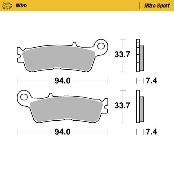 Bremsbeläge Moto Master Fantic 300 XE (24-25) vorne nitro MM-099822