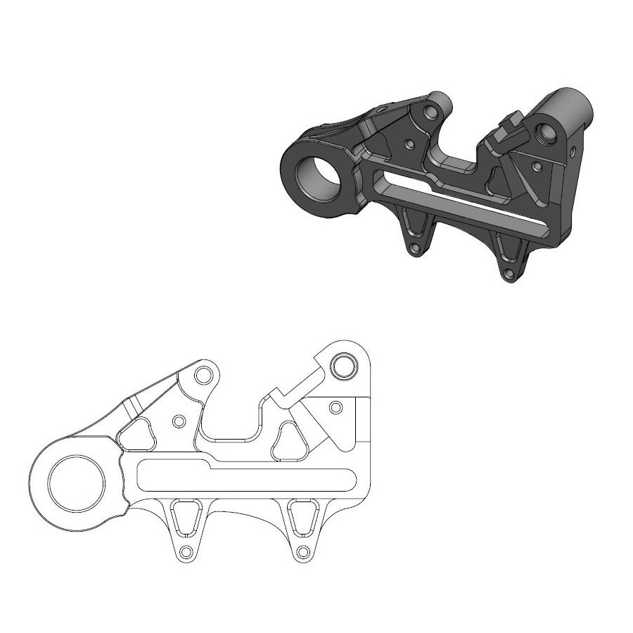 Distanzstück KTM 150 SX (13-22) hinten 240 mm - Moto Master MM-211085