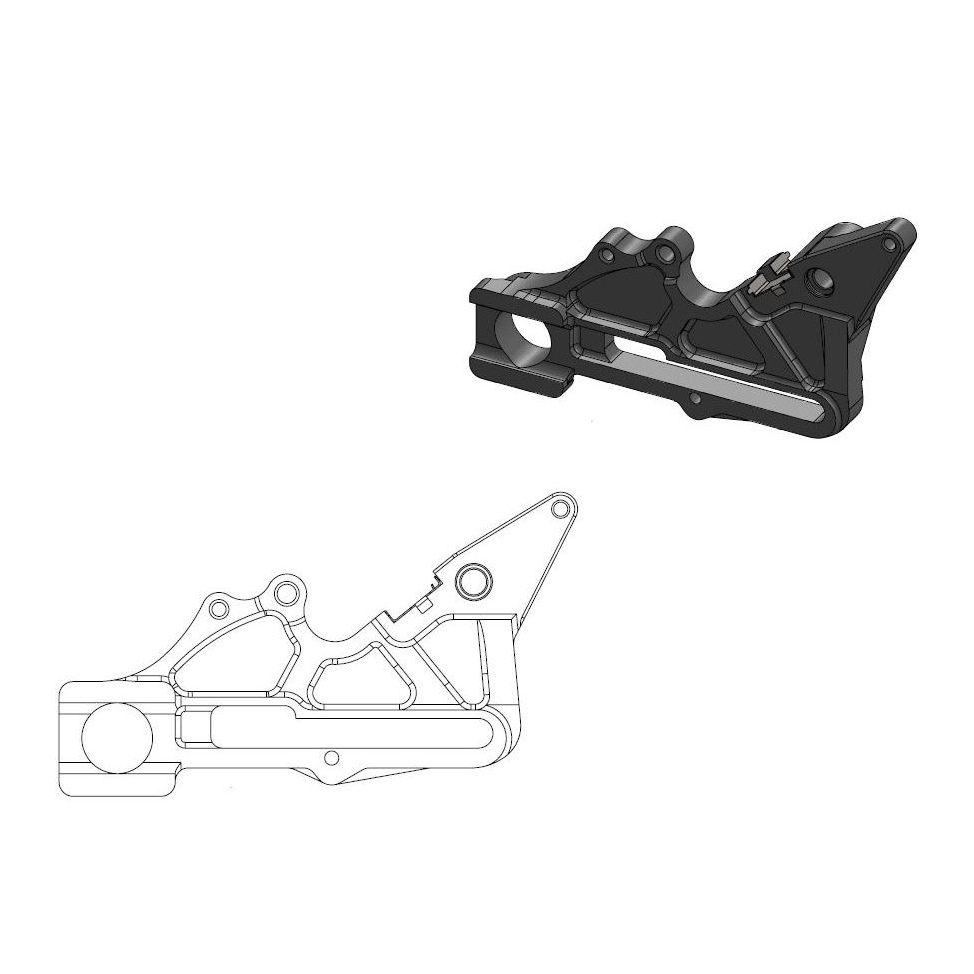 Distanzstück Husqvarna 350 FC (18) hinten 240 mm - Moto Master MM-211103