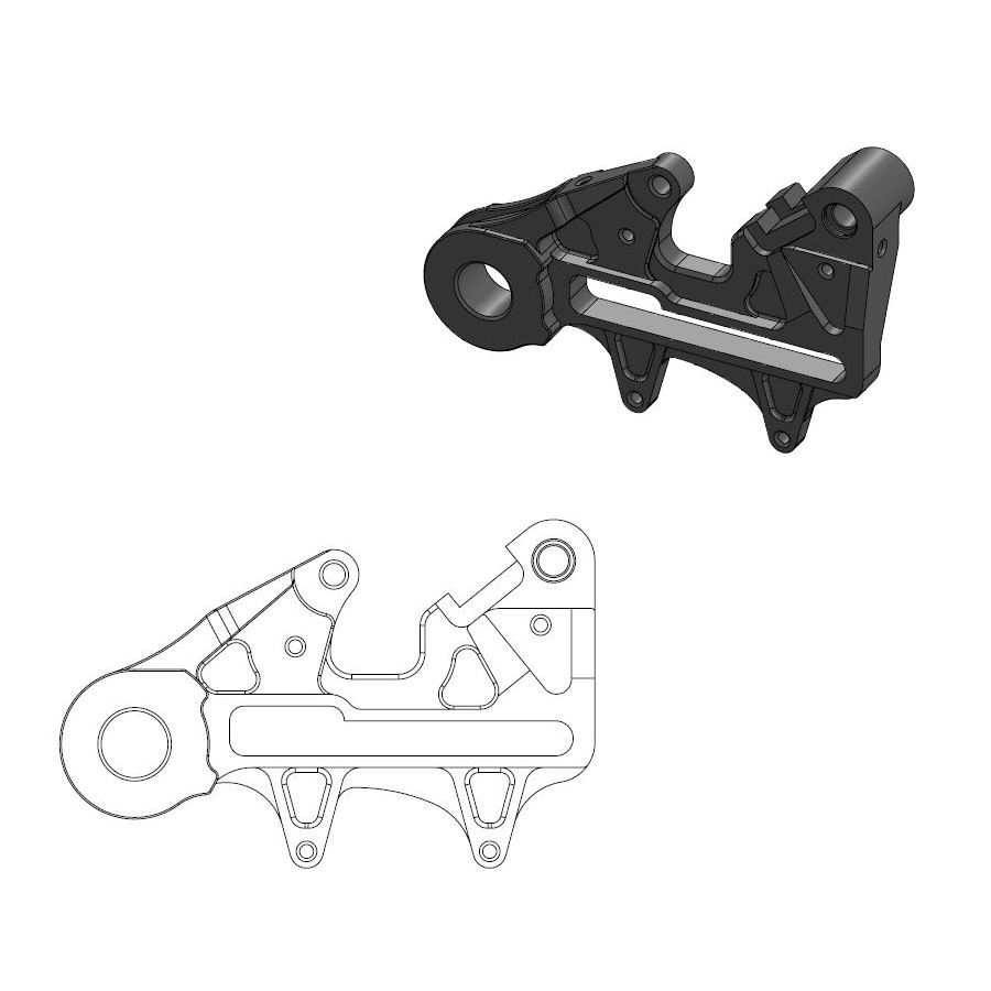 Distanzstück KTM 150 EXC (20-23) hinten 240 mm - Moto Master MM-211109