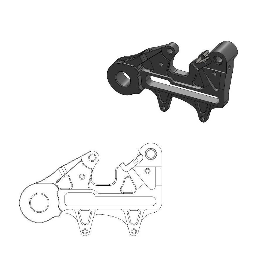 Distanzstück Husqvarna 250 TE (18-21) hinten 240 mm - Moto Master MM-211112
