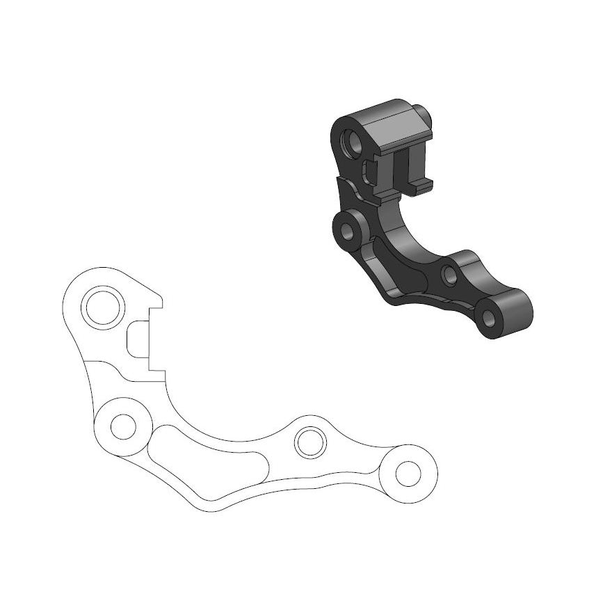 Distanzstück Honda CRF 250 R (19-25) vorne 270 mm - Moto Master MM-211118