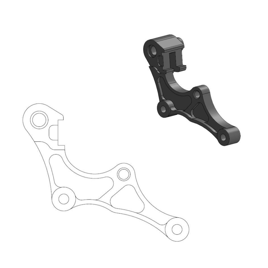 Distanzstück Honda CRF 250 RX (19-25) vorne 320 mm - Moto Master MM-211119