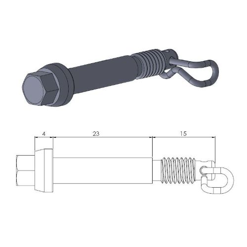 Bremssattelbolzen KTM 65 SX (02-22) vorne Moto Master MM-213046