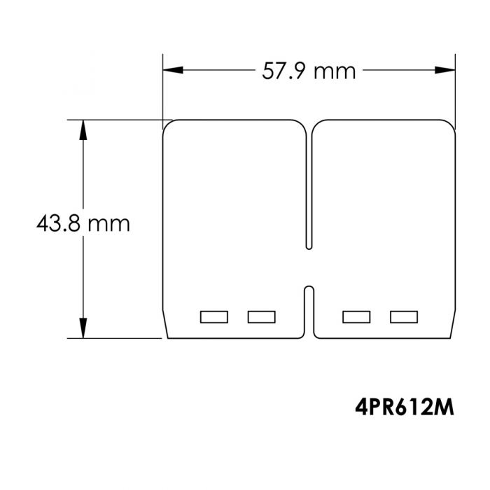 Membranblock Honda CR 125 (02) - V-Force 4 R (Nur Membranen) MT4PR612M