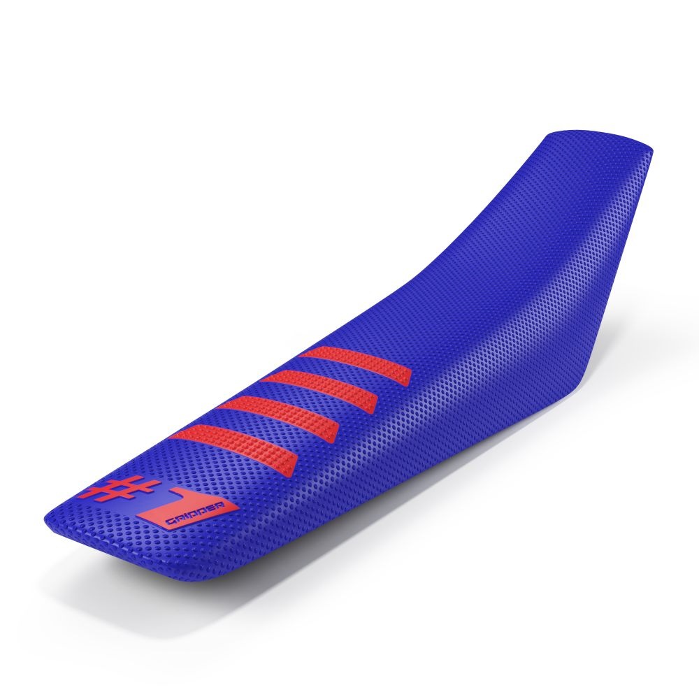 Universeller Sitzbezug Onegripper - Ribbed blau und rot