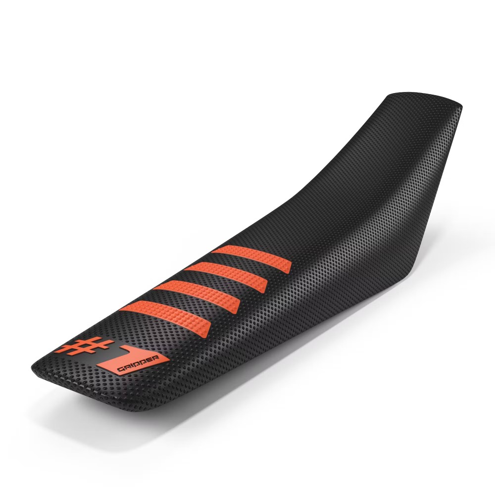 Universeller Sitzbezug Onegripper - Ribbed schwarz und orange