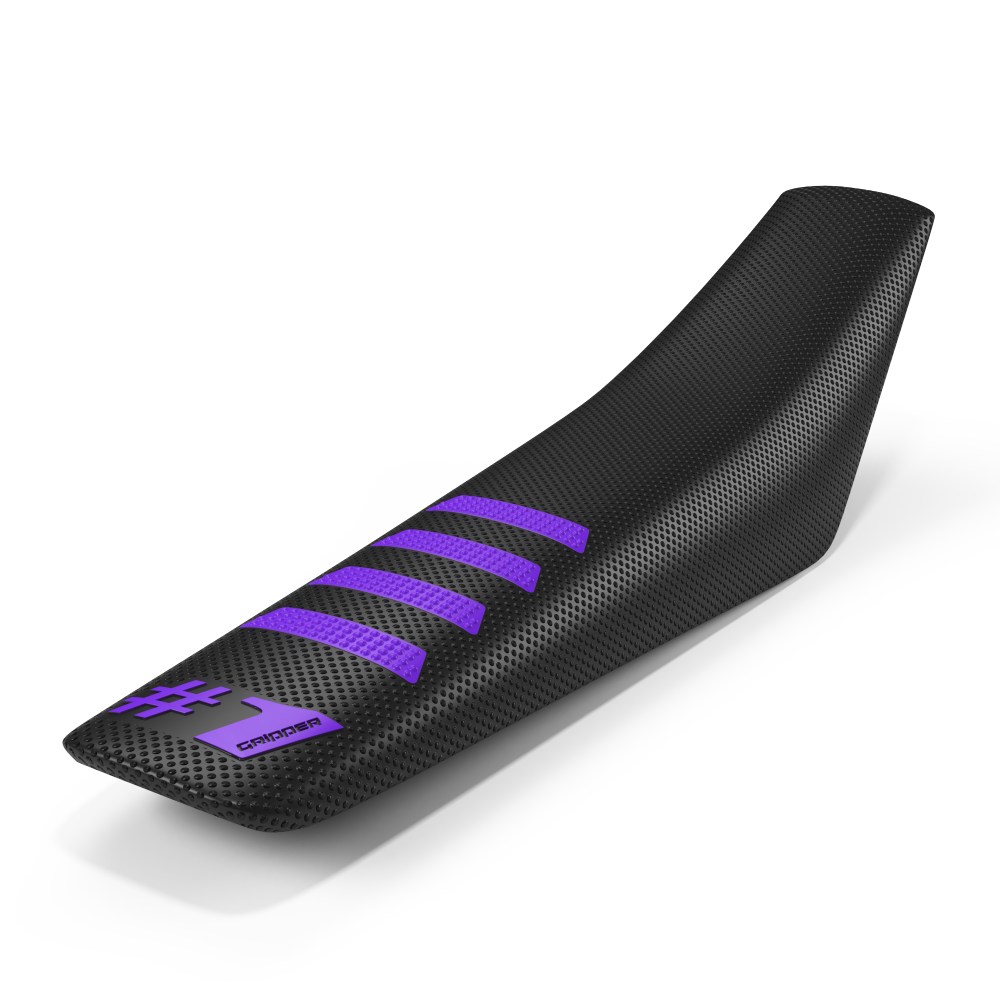 Universeller Sitzbezug Onegripper - Ribbed schwarz und viola