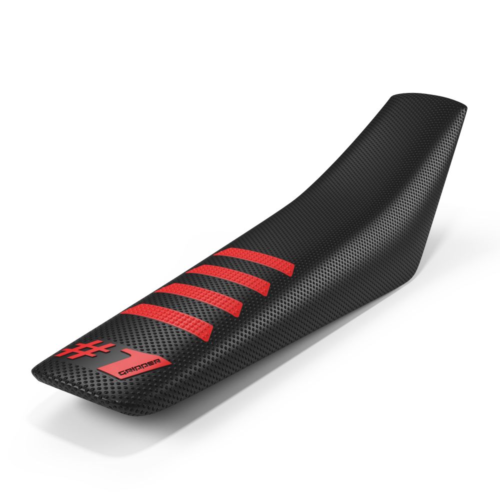 Universeller Sitzbezug Onegripper - Ribbed schwarz und rot