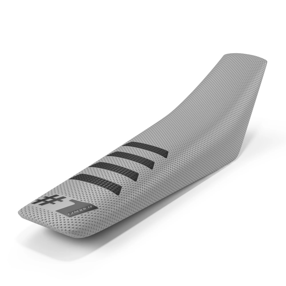 Universeller Sitzbezug Onegripper - Ribbed grau chiaro und schwarz