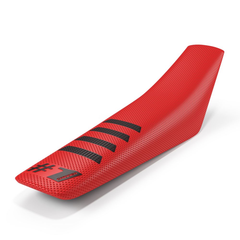 Universeller Sitzbezug Onegripper - Ribbed rot und schwarz