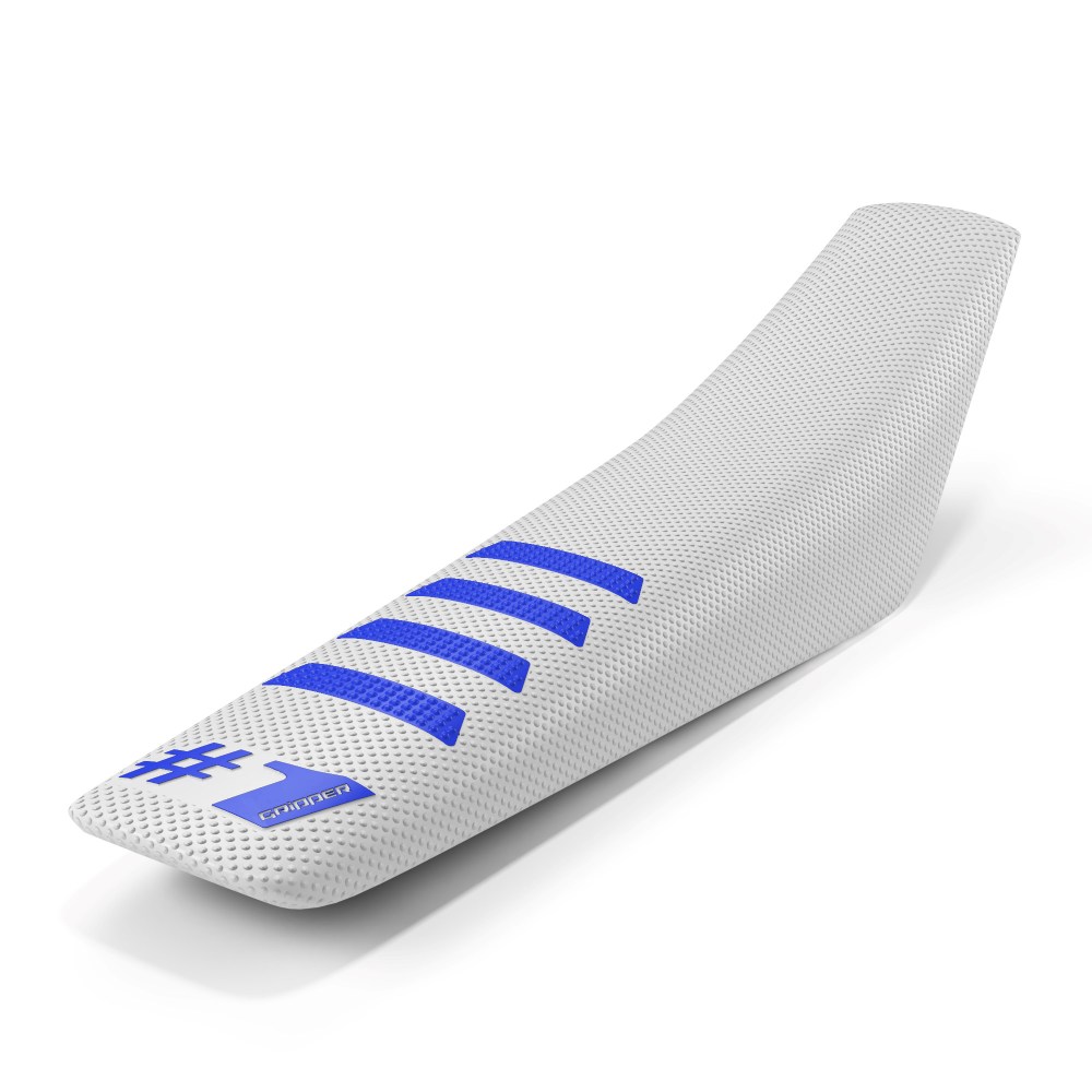 Universeller Sitzbezug Onegripper - Ribbed weiß und blau