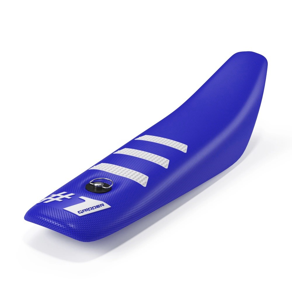 Universeller Sitzbezug Onegripper - Mini Light Rib blau und weiß