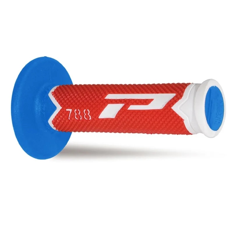 Griffpaar Pro Grip 788 - weiß rot hellblau Griffpaar Pro Grip 788 - weiß rot hellblau