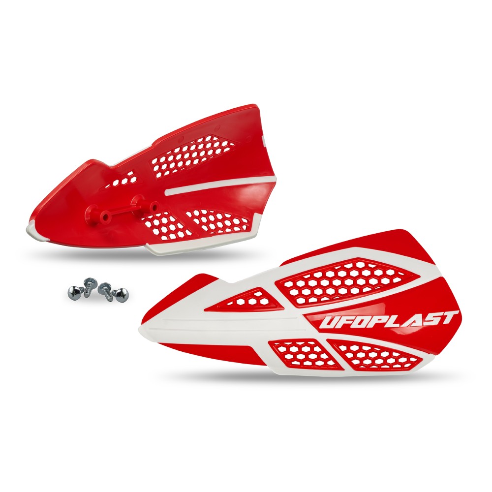 Paar Handschützer UFO VOYAGER Für Hebelhalterungen rot Paar Handschützer UFO VOYAGER Für Hebelhalterungen rot