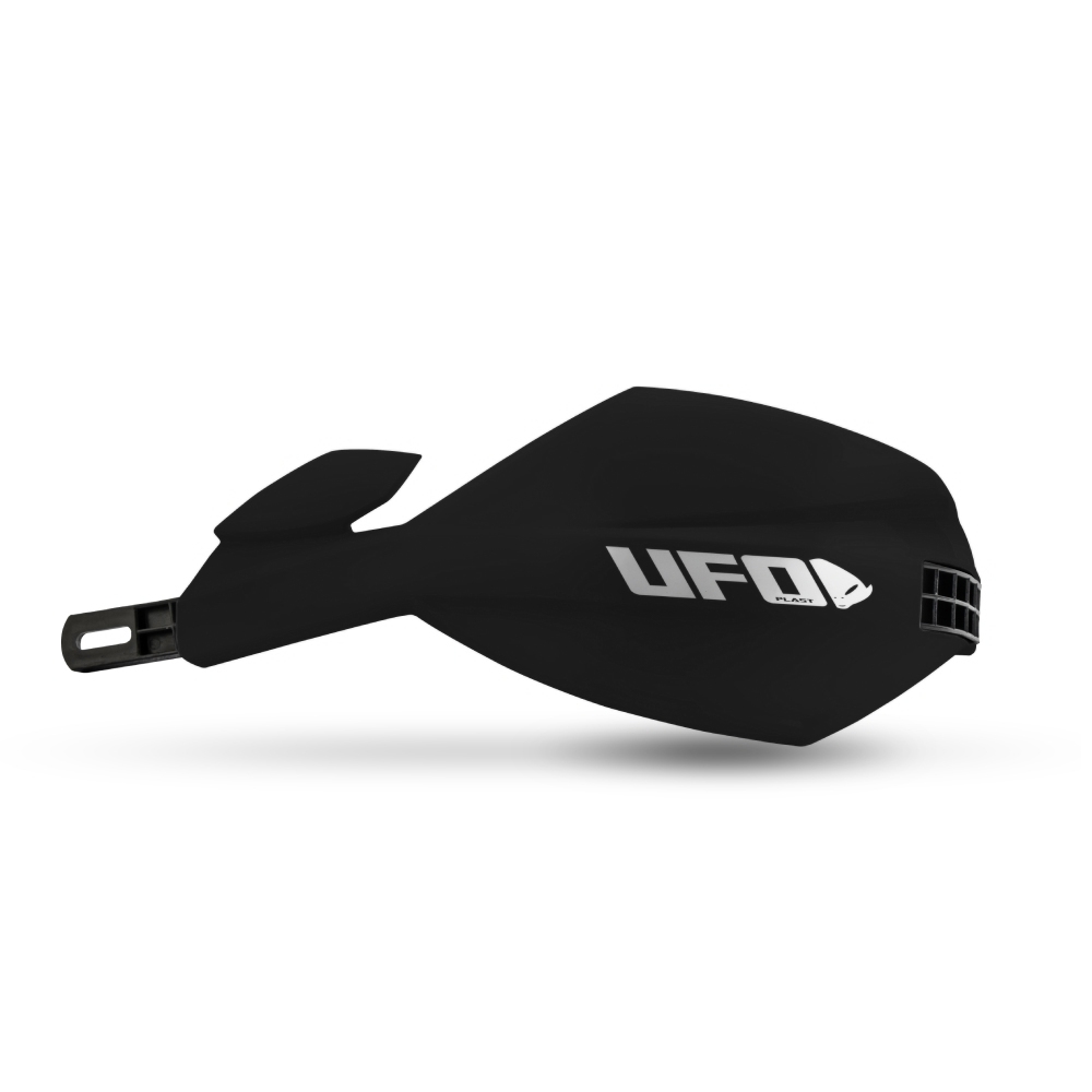 Paar geschlossene Handschützer UFO MUGAN für 28,6 mm Lenker schwarz Paar geschlossene Handschützer UFO MUGAN für 28,6 mm Lenker schwarz