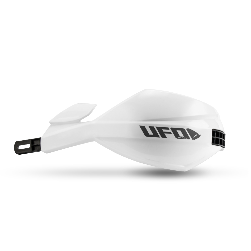 Paar geschlossene Handschützer UFO MUGAN für 28,6 mm Lenker weiß Paar geschlossene Handschützer UFO MUGAN für 28,6 mm Lenker weiß