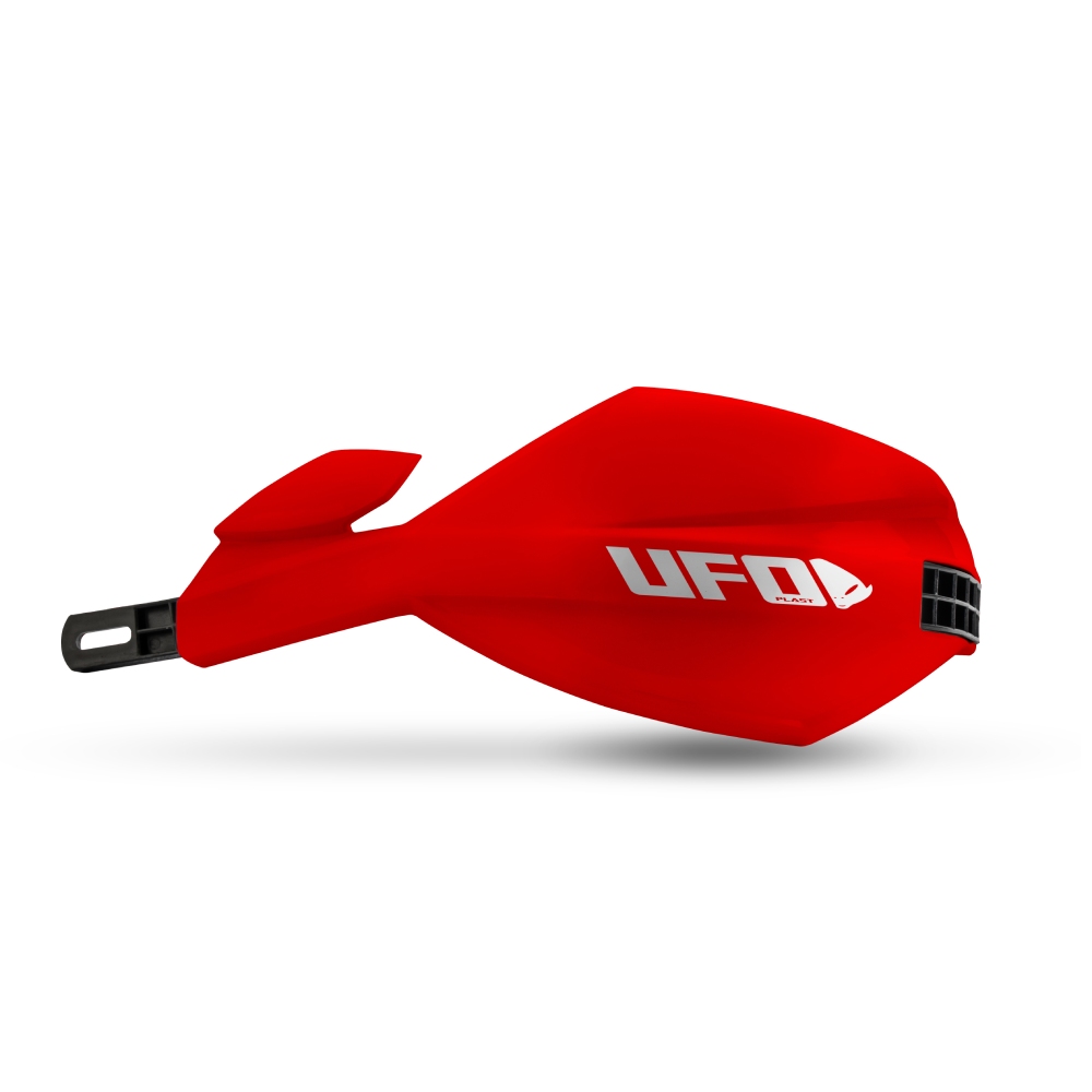 Paar geschlossene Handschützer UFO MUGAN für 28,6 mm Lenker rot Paar geschlossene Handschützer UFO MUGAN für 28,6 mm Lenker rot