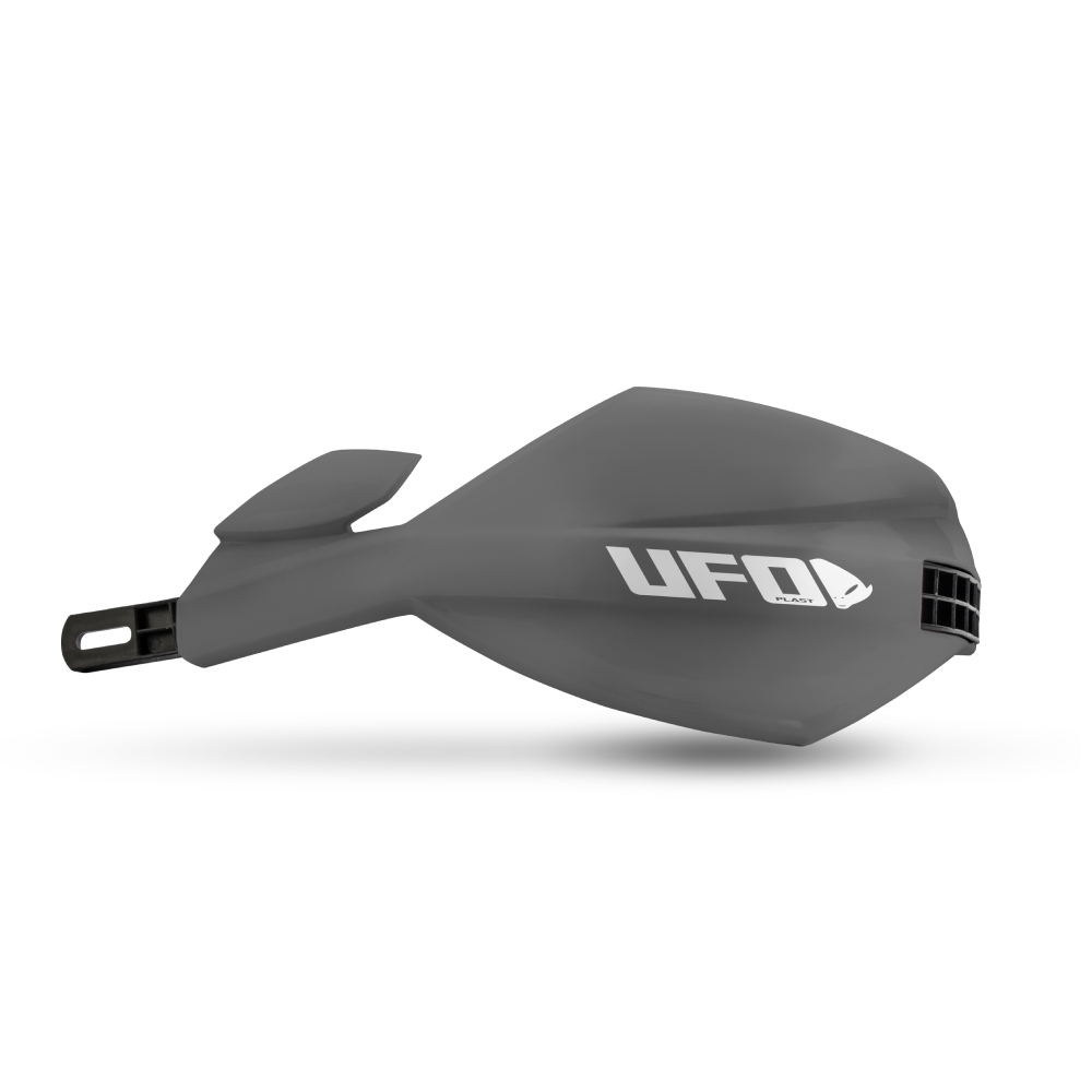 Paar geschlossene Handschützer UFO MUGAN für 28,6 mm Lenker grau Paar geschlossene Handschützer UFO MUGAN für 28,6 mm Lenker grau