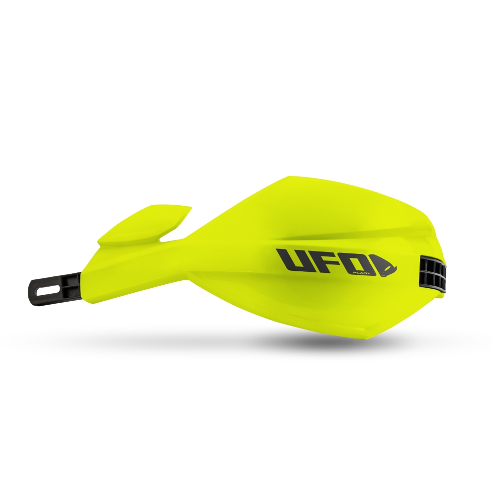 Paar geschlossene Handschützer UFO MUGAN für 28,6 mm Lenker neongelb Paar geschlossene Handschützer UFO MUGAN für 28,6 mm Lenker neongelb