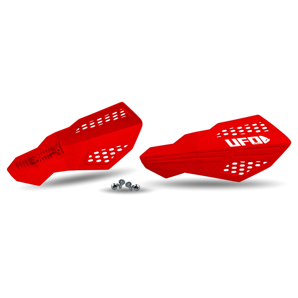 Paar Handschützer UFO HORUS Für Hebelhalterungen rot Paar Handschützer UFO HORUS Für Hebelhalterungen rot