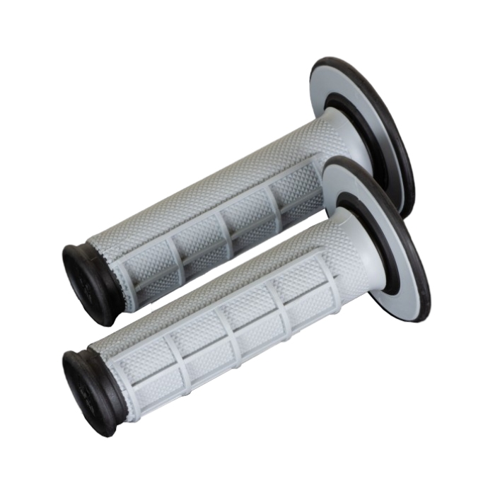 Griffpaar Renthal Dual Half Waffle - schwarz grau Griffpaar Renthal Dual Half Waffle - schwarz grau