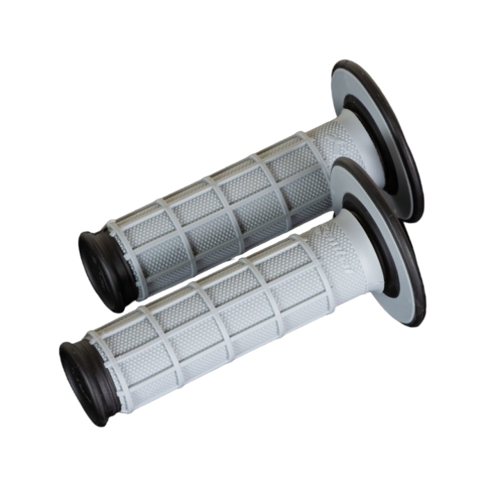 Griffpaar Renthal Dual Full Waffle - schwarz grau Griffpaar Renthal Dual Full Waffle - schwarz grau