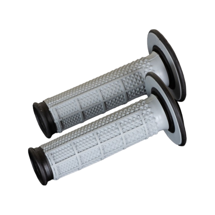 Griffpaar Renthal Dual Half Waffle Tapered - schwarz grau Griffpaar Renthal Dual Half Waffle Tapered - schwarz grau