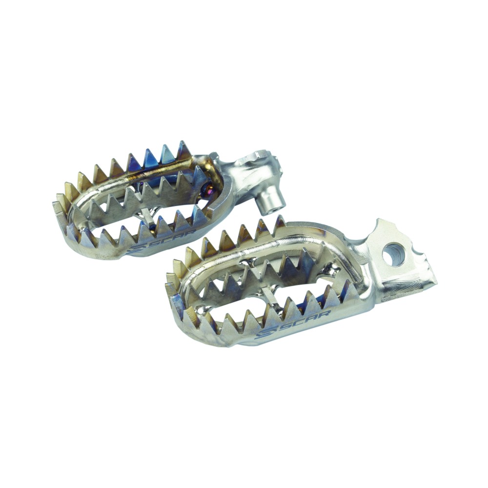Fußrasten aus Titan Scar Fantic 250 XEF (21-25) Gripper S1516